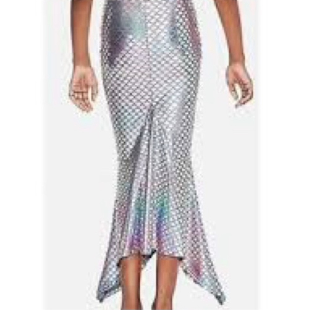 Justice Iridescent Mermaid Tail Beach Swimsuit Cover Up Girls Sz L NWT - Picture 2 of 6